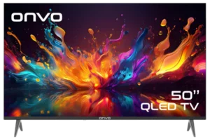 ONVO 50” QLED OVF9000UQ Google TV | 4K Ultra HD • Smart Google TV