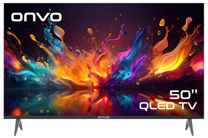 ONVO 50” QLED OVF9000UQ Google TV | 4K Ultra HD • Smart Google TV