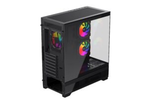 HAVIT CF925 Gaming Case – RGB Mid-Tower PC Chassis with Tempered Glass Panel, Dual Vents & ATX Support