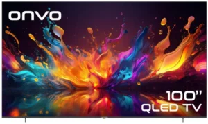 ONVO 100” QLED OVF9000UQ Google TV | 4K Ultra HD – Dolby Audio – Smart TV