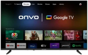 ONVO 43 Full HD Google Smart LED TV – Frameless, 3 HDMI, Bluetooth