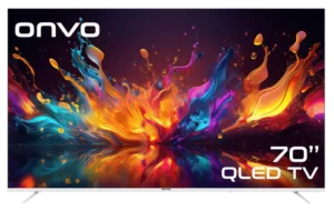 ONVO 70” QLED OVF9000UQ Google TV | 4K Ultra HD • Smart Google TV
