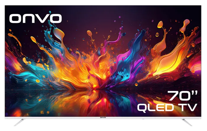 ONVO 70” QLED OVF9000UQ Google TV | 4K Ultra HD • Smart Google TV