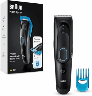 81ZysV7DB8L._AC_SX679 Braun HC5010 Hair Clipper, Men's Hair Clipper with 9 Settings, 2 Pin Bathroom Plug