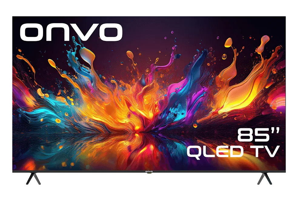 ONVO 85” QLED OVF9000UQ Google TV | 4K Ultra HD • 85-inch Smart TV