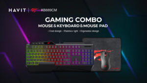 HAVIT KB889CM 3-in-1 Gaming Combo – Keyboard, Mouse & Mouse Pad