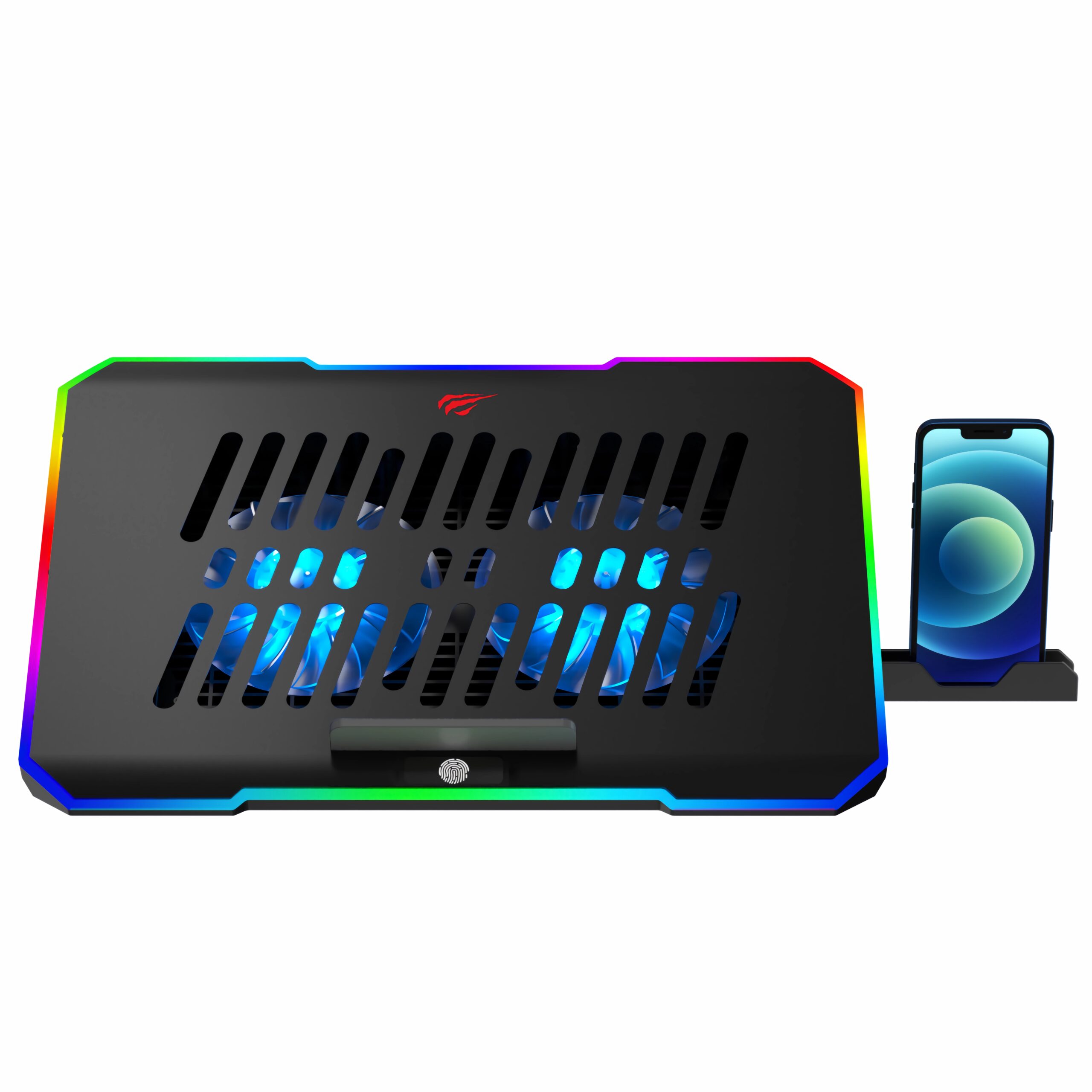 HAVIT F2069 RGB Gaming Cooling Pad – Dual Fan Laptop Cooler with Adjustable Height - Image 3