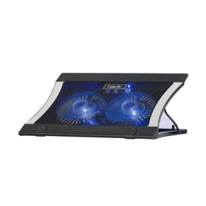 HAVIT F2051 Laptop Cooling Pad – Dual Fan Cooler with Blue LED & Adjustable Stand