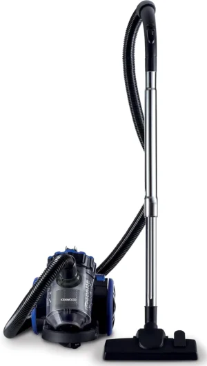 Kenwood Vacuum Cleaner 1800W Multi Cyclonic Bagless Canister 2L With 4.5M Cable, Ultra Compact, Surface, Anti Bacteria, Pet Care For Home & Office Vbp50.000Bb Black/Blue