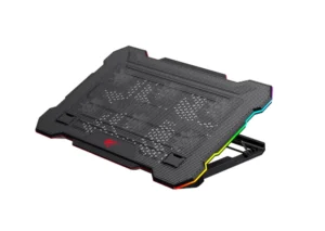 GAMENOTE F2071 RGB Gaming Cooling Pad – 6 Fans, Adjustable Height, Dual USB, for Laptops up to 17