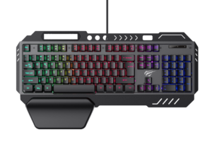 Havit KB838L RGB Gaming Keyboard | Mechanical Feel | Wrist Support