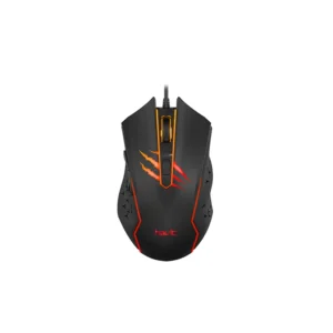 HAVIT MS1027 Optical Gaming Mouse – 800/1200/1600/2400 DPI, Ergonomic Anti-Slip Design, RGB Style