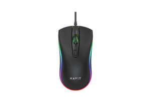 HAVIT MS72 Optical RGB Mouse – 800/1200 DPI, Ergonomic Anti-Slip Design