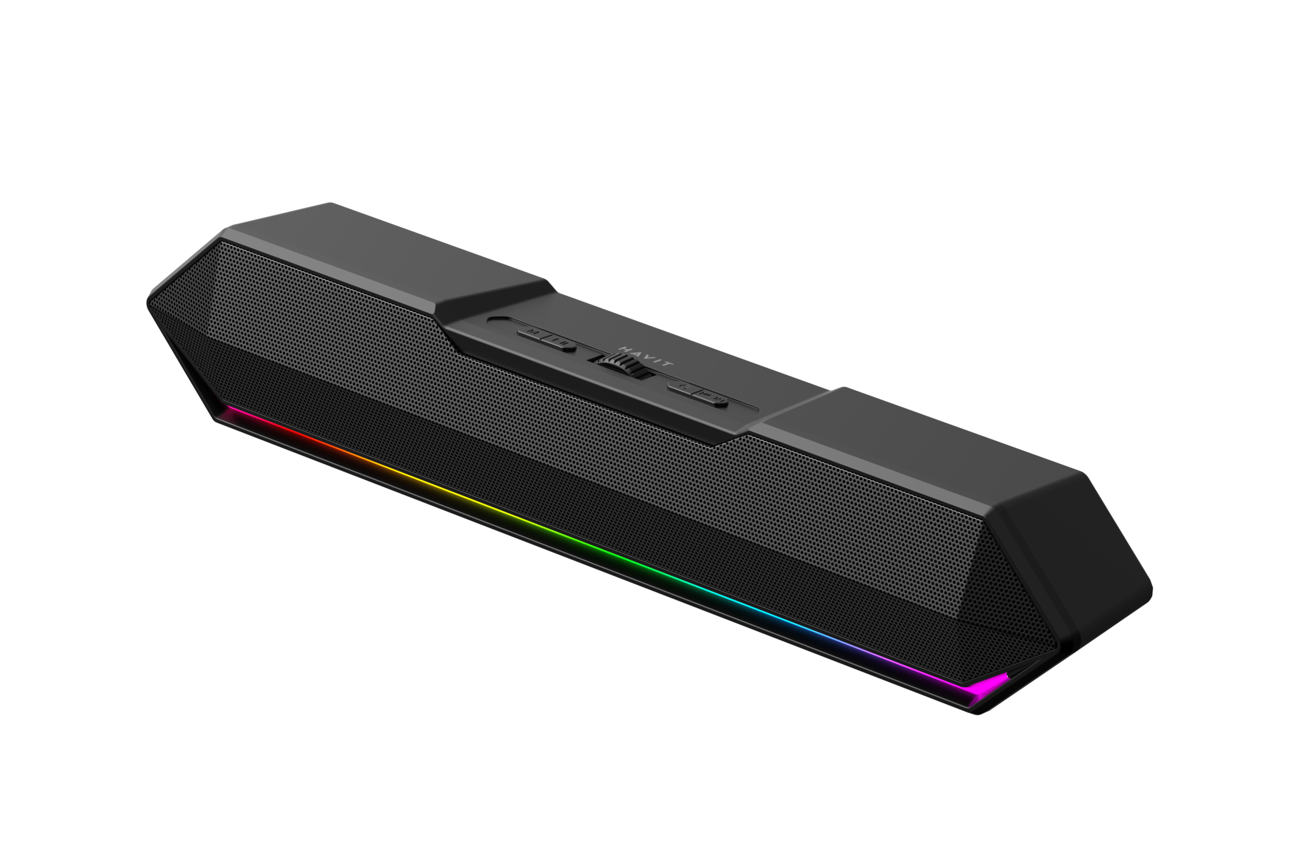 HAVIT SK772BT RGB Bluetooth Soundbar – 2×5W Speakers, 1200mAh Battery, AUX/USB/TF Support, Type-C Charging - Image 3