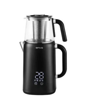 ovtm01-dijital-cay-makinesi-kucu ONVO Electric Kettle 1500W | 1.7L + 1L Stainless Steel Smart Kettle